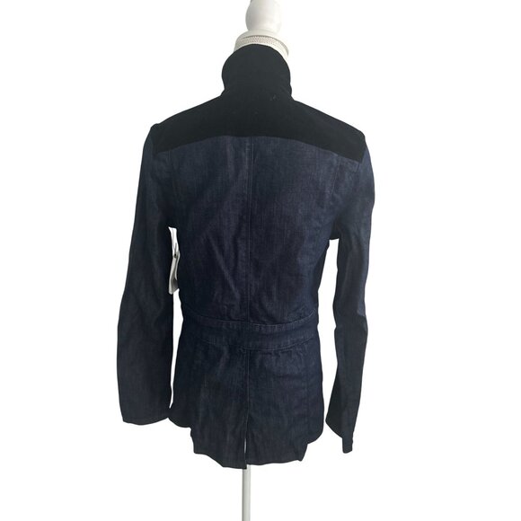 FRAME Women's Denim Black Corduroy Buttoned Jacket Size Small - Picture 8 of 8